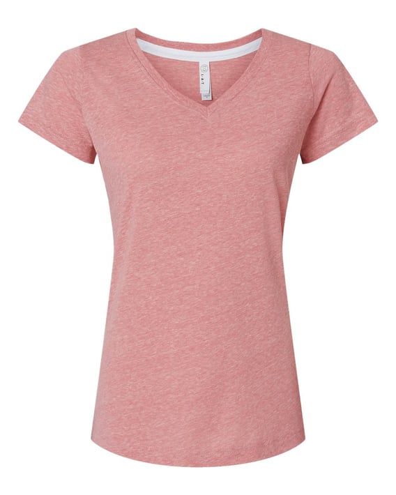 Front view of Women’s Harborside Mélange V-Neck Tee
