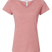 Front view of Women’s Harborside Mélange V-Neck Tee