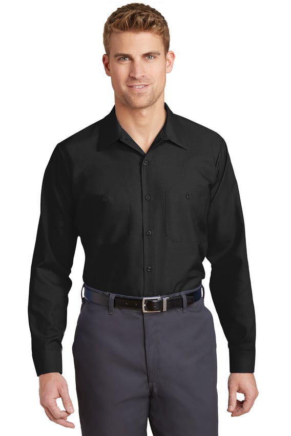 Front view of Long Size Long Sleeve Industrial Work Shirt