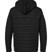 Back view of Horizon Quilted Anorak Hooded Pullover