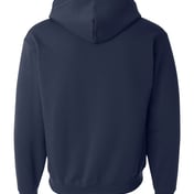 Back view of NuBlend® Quarter-Zip Hooded Sweatshirt
