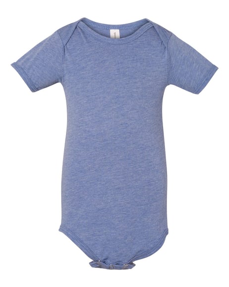 Frontview ofInfant Triblend Short Sleeve One Piece