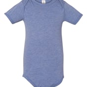 Front view of Infant Triblend Short Sleeve One Piece