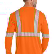 Back view of ANSI 107 Class 2 Long Sleeve Safety T-Shirt