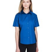 Front view of Ladies’ Fuse Colorblock Twill Shirt