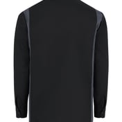Back view of Industrial Colorblocked Long Sleeve Shirt – Tall Sizes