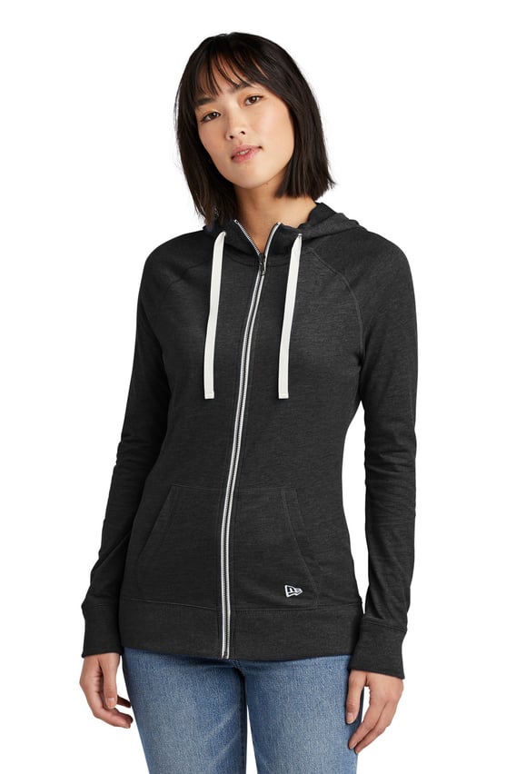 Front view of Women’s Sueded Cotton Blend Full-Zip Hoodie
