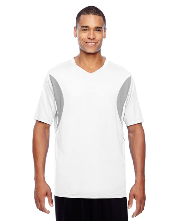 Front view of Men’s Short-Sleeve Athletic V-Neck Tournament Jersey