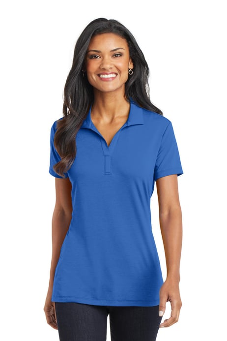 Front view of Women's Cotton Touch Performance Polo