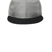 Front view of Camo Flat Bill Snapback Cap