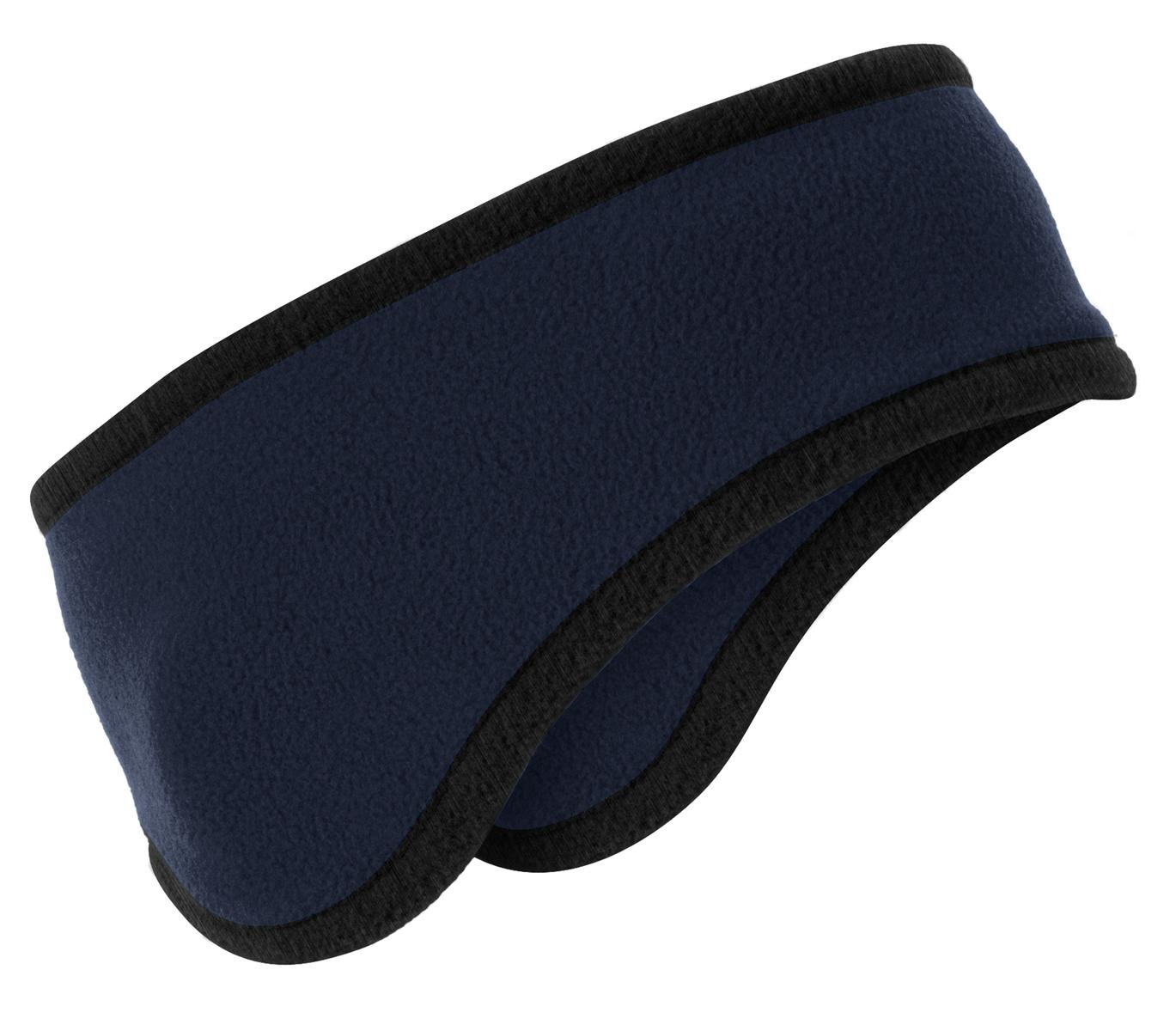 Front view of Two-Color Fleece Headband
