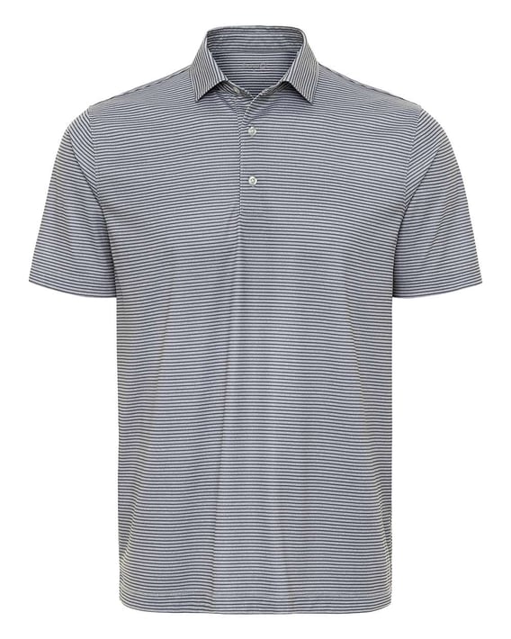 Front view of Aiken Striped Polo