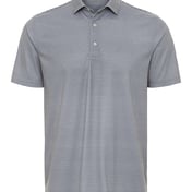 Front view of Aiken Striped Polo
