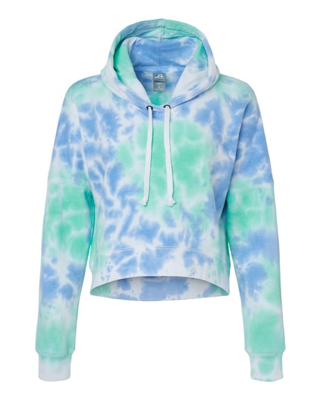 Front view of Women's Crop Hooded Sweatshirt