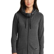 Front view of Women’s Tri-Blend Fleece Full-Zip Hoodie