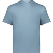 Front view of Eco Revive™ Youth Ventura Soft Knit Short Sleeve Hoodie