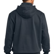 Back view of Rain Defender &reg; Paxton Heavyweight Hooded Zip Mock Sweatshirt