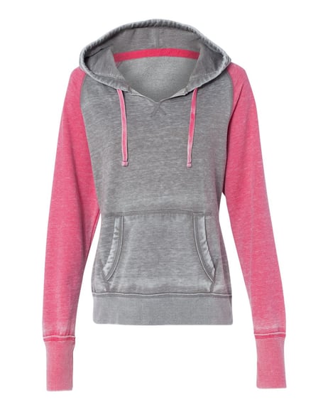 Front view of Women's Zen Fleece Raglan Hooded Sweatshirt
