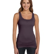 Front view of Ladies’ Sheer Mini Rib Tank