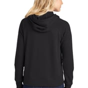 Back view of Ladies Lightweight French Terry Pullover Hoodie