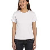 Front view of Ladies’ Premium Jersey T-Shirt
