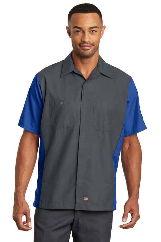 Front view of Short Sleeve Ripstop Crew Shirt