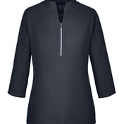 Front view of Women’s Perfect Fit™ Three-Quarter Sleeve Crepe Tunic