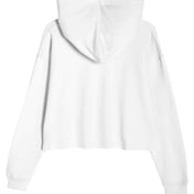 Back view of Women’s Cropped Fleece Hooded Sweatshirt