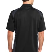 Back view of Select Snag-Proof Two Way Colorblock Pocket Polo