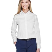Front view of Ladies’ Operate Long-Sleeve Twill Shirt