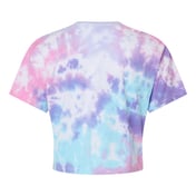 Back view of Women’s Tie-Dyed Crop T-Shirt