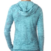 Back view of Ladies’ Burnout Hoody