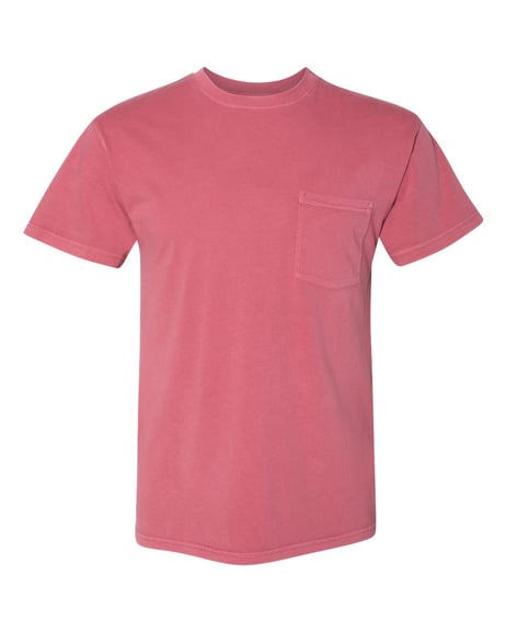 Front view of Inspired Dye Short Sleeve Pocket Crew