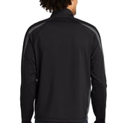Back view of Sport-Wick® Stretch 1/2-Zip Colorblock Pullover
