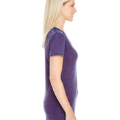 Side view of Women’s Cross Dye V-Neck T-Shirt