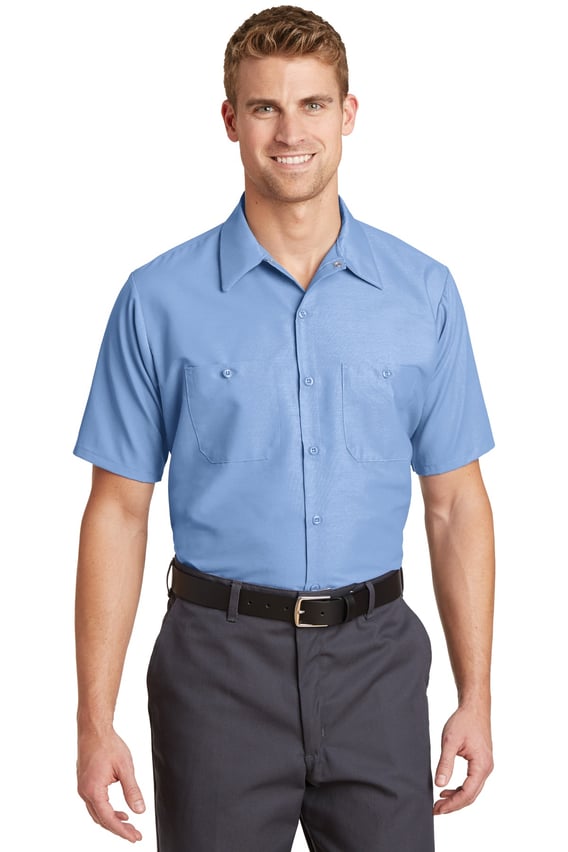 Front view of Short Sleeve Industrial Work Shirt