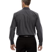 Back view of Men’s Boardwalk Wrinkle-Free Two-Ply 80’s Cotton Striped Tape Shirt