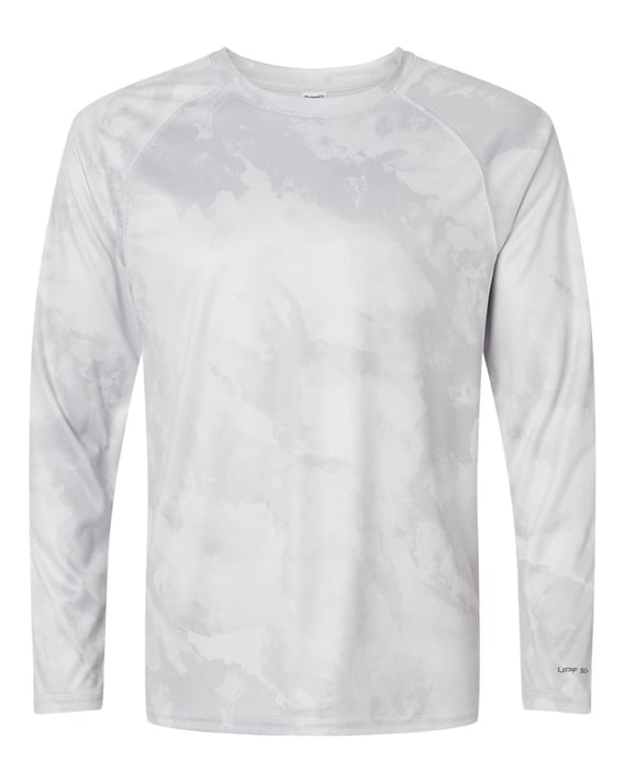 Front view of Cabo Camo Performance Long Sleeve T-Shirt