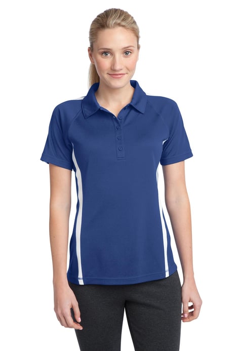 Front view of Women's PosiCharge&reg; Micro-Mesh Colorblock Polo
