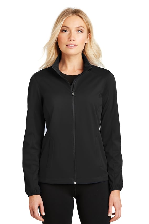 Front view of Ladies Active Soft Shell Jacket