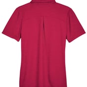 Back view of Women’s CrownLux Performance® Address Melange Polo