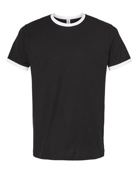 Front view of Fine Jersey Ringer T-Shirt
