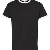 Front view of Fine Jersey Ringer T-Shirt
