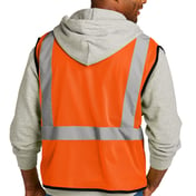 Back view of ANSI 107 Class 2 Economy Mesh One-Pocket Vest