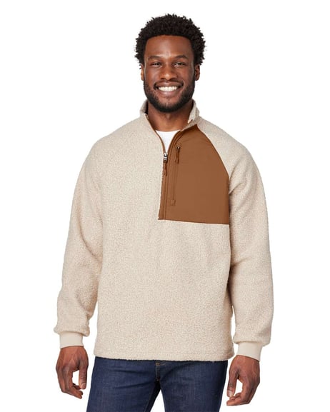Front view of Aura Sweater Fleece Quarter-Zip Pullover