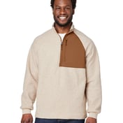 Front view of Aura Sweater Fleece Quarter-Zip Pullover