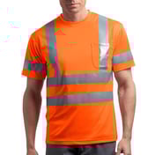 Front view of ANSI 107 Class 3 Short Sleeve Snag-Resistant Reflective T-Shirt