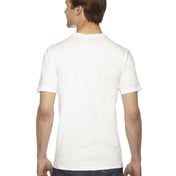 Back view of Unisex Fine Jersey Short-Sleeve V-Neck T-Shirt