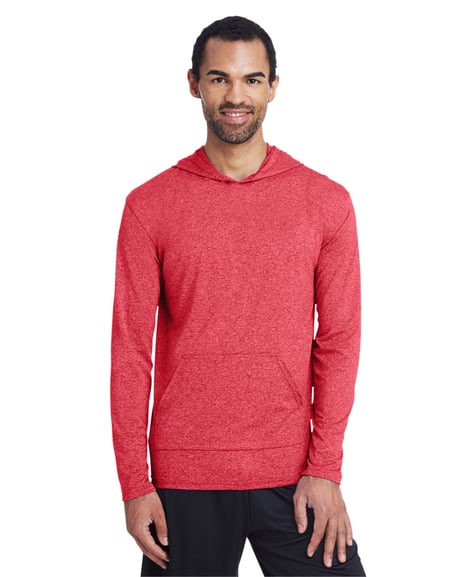 Front view of Adult Performance Hooded T-Shirt