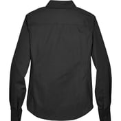 Back view of Women’s Crown Collection® Broadcloth Woven Dress Shirt